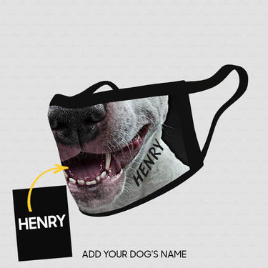 Personalized Dog Gift Idea - Dog With 2 Fangs For Dog Lovers - Cloth Mask